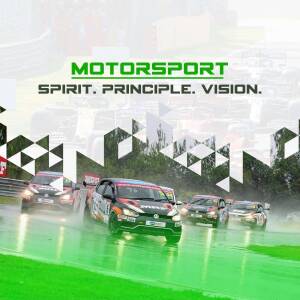 Motorsport Race In The Rain Post For Instagram
