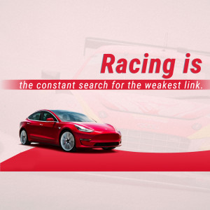 Tesla Racing Banner For Telegram
