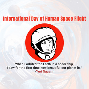 International Day Of Human Space Flight Advertisement For WhatsApp