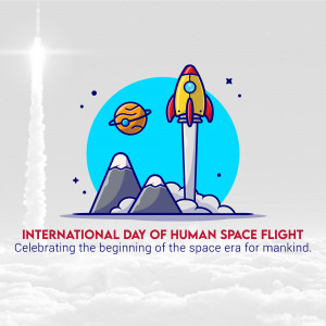 International Day Of Human Space Flight Creative Design For Instagram
