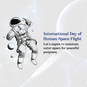International Day Of Human Space Flight Post For Instagram