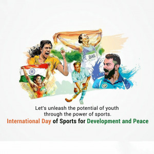 International Day Of Sports For Development And Peace Flyer For Google Business Profile