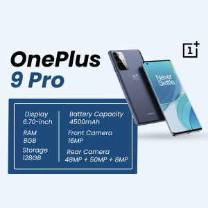 OnePlus 9 Pro Smartphone Advertisement Creative Design For Pinterest