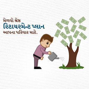 Retirement Planning Illustration Marketing Image For Instagram