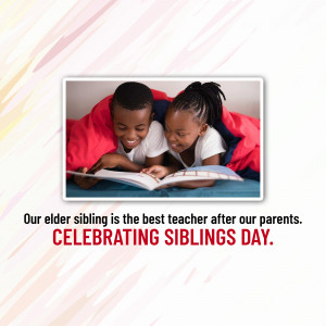 Siblings Reading Together Banner For LinkedIn