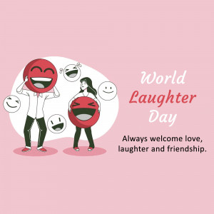 World Laughter Day Illustration Promotional Banner For Pinterest