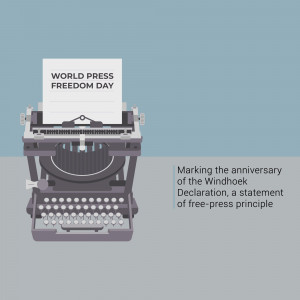 World Press Freedom Day Illustration Promotional Banner For Threads