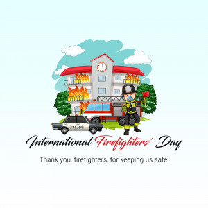 International Firefighters' Day Banner For WhatsApp