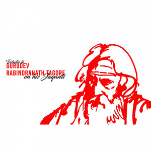 Rabindranath Tagore Jayanti Tribute Template For WhatsApp
