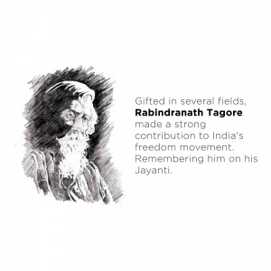 Rabindranath Tagore - A Tribute Design For Pinterest