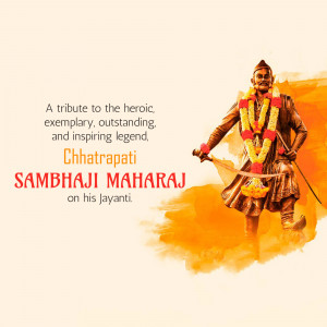Chhatrapati Sambhaji Maharaj Jayanti Branding Post For Pinterest