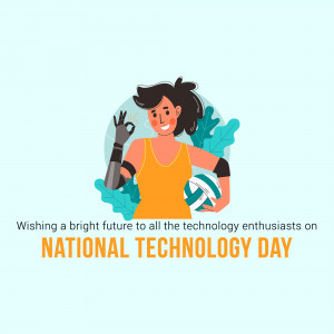 National Technology Day - Empowering Technology Artwork For WhatsApp