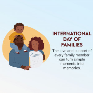 International Day Of Families Banner For WhatsApp