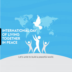 International Day Of Living Together In Peace Business Poster For Facebook