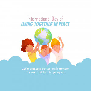 International Day Of Living Together In Peace Business Poster For Threads