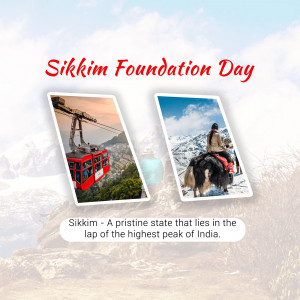 Sikkim Foundation Day Advertisement For Threads