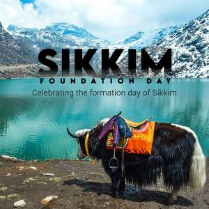 Sikkim Foundation Day Social Media Post For LinkedIn
