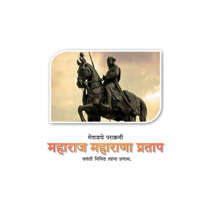 Statue of Maharaja Pratap riding a horse