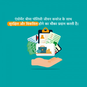 Secure Your Future With Endowment Life Insurance Poster For Telegram