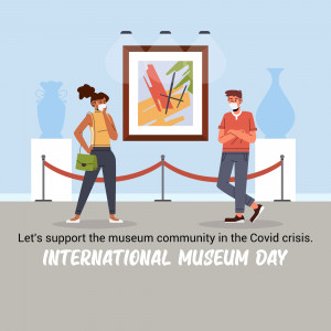International Museum Day - Supporting Museums Branding Post For LinkedIn
