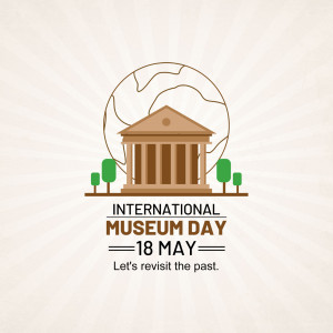 International Museum Day Illustration Marketing Image For Pinterest