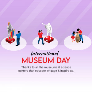 International Museum Day Illustration Branding Post For Pinterest