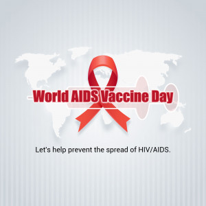 World AIDS Vaccine Day Awareness Poster For Twitter