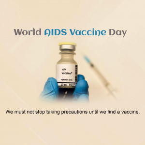 World AIDS Vaccine Day Awareness Poster For LinkedIn
