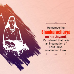 Remembering Shankaracharya Jayanti Post For Facebook
