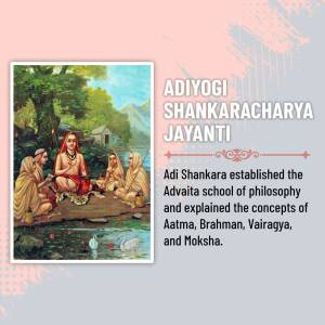 Adiyogi Shankaracharya Jayanti Artwork For Twitter