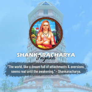 Shankaracharya Jayanti Social Media Post For Instagram