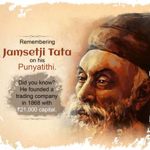 Jamsetji Tata Punyathithi Branding Post For Google Business Profile