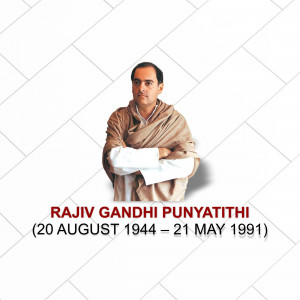 Rajiv Gandhi Punyatithi Post For Instagram