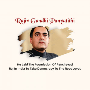 Rajiv Gandhi Punyathithi Image For Twitter