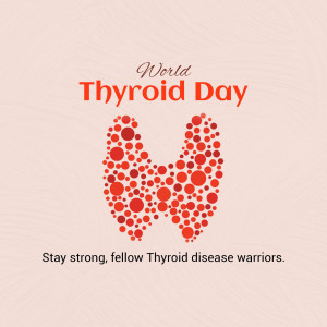 World Thyroid Day Awareness Poster For Threads