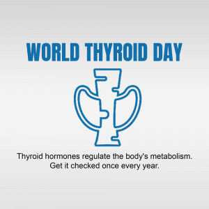 World Thyroid Day Awareness Branding Post For WhatsApp