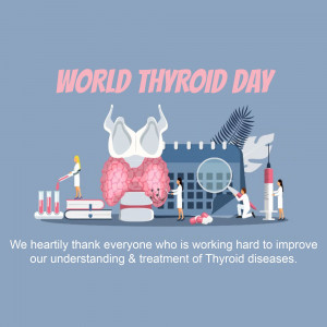 World Thyroid Day Awareness Business Poster For Facebook