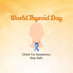 World Thyroid Day Awareness Social Media Post For Facebook