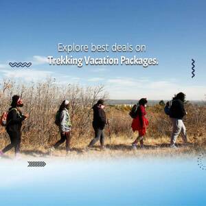 Trekking Vacation Packages Flyer For Telegram