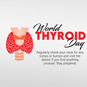 World Thyroid Day Awareness Graphic For X