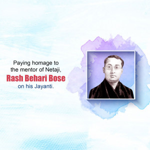 Rash Behari Bose Jayanti Banner For Twitter