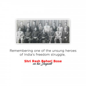 Shri Rash Behari Bose Jayanti Flyer For Google Business Profile