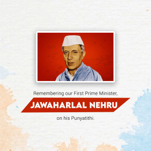 Jawaharlal Nehru Punyatithi Creative Design For Pinterest