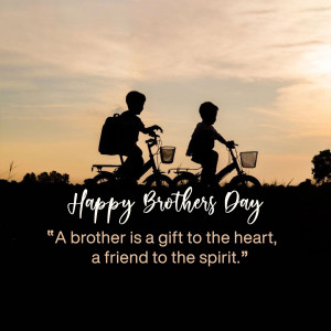 Happy Brothers Day - Silhouette Ride Image For Pinterest