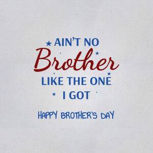 Happy Brother's Day Greeting Graphic For Facebook