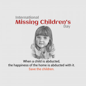 International Missing Children's Day Post For WhatsApp