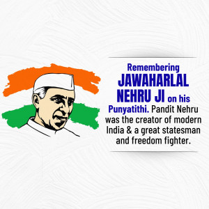Remembering Jawaharlal Nehru Ji Flyer For Google Business Profile