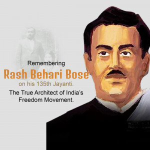 Rash Behari Bose - 135th Jayanti Promotional Banner For Google Business Profile