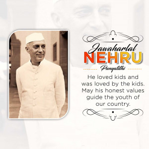 Jawaharlal Nehru - Remembering India's First Prime Minister Design For Threads