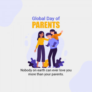Global Day Of Parents Business Poster For LinkedIn